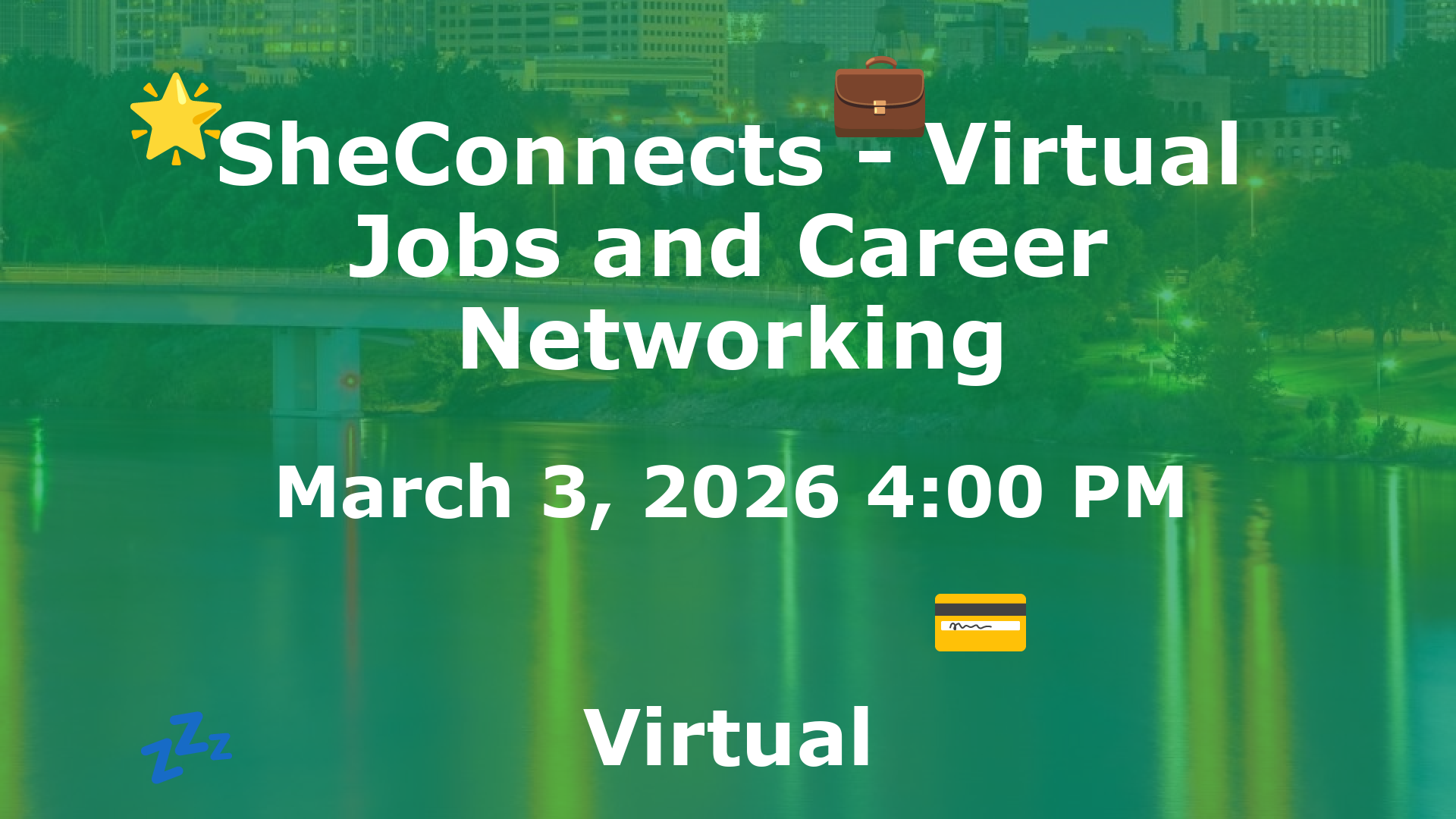 SheConnects - Virtual Jobs and Career Networking event image